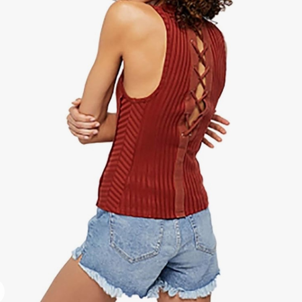 Free People Check‎ It Out Tank Size small